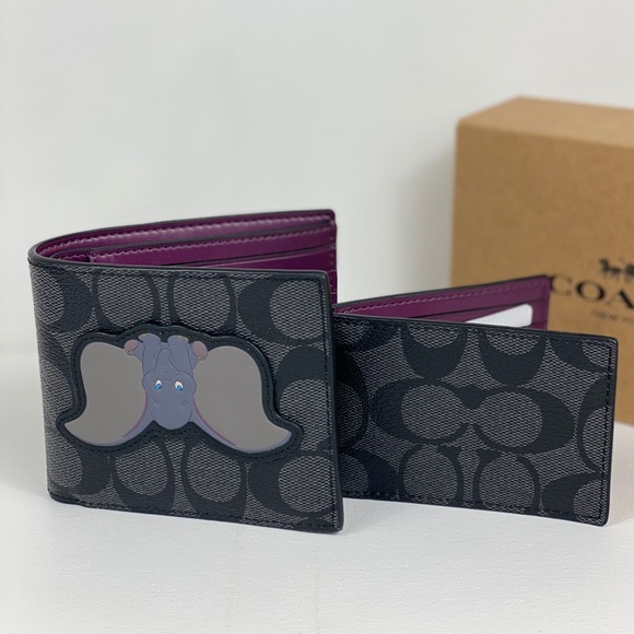 Coach Other - NWT Coach x Disney 3 IN 1 Signature Wallet Dumbo